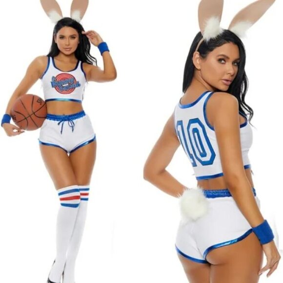 NEW Forplay Bunny Squad Baller Space Jam Costume Lola Bunny Basketball M/L - Picture 1 of 5